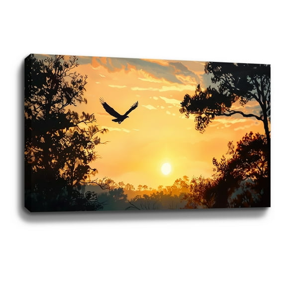 Mountain Wall Art Eagle Wall Art Mountain Wall Decor Mountain Eagle Mountain Canvas Wall Art Painting For Livingroom Decor Office Bedroom Decoration
