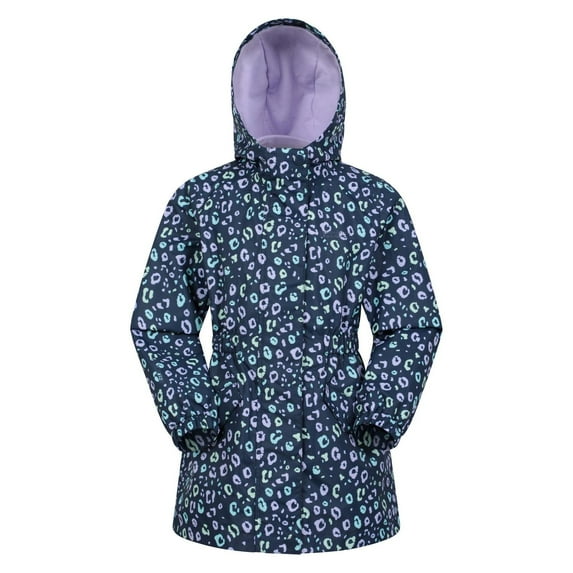 Mountain Warehouse Boys/Girls Dale Leopard Print Lightweight Waterproof Jacket
