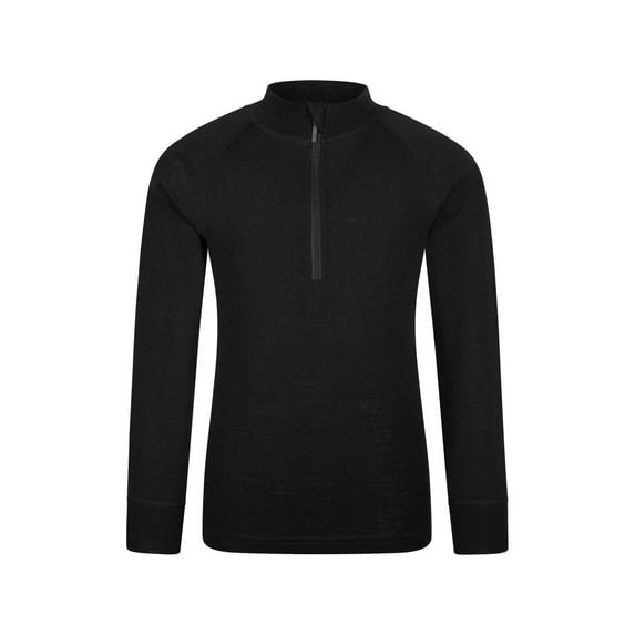 Mountain Warehouse Boys/Girls Merino Blend Half Zip Base Layer Top