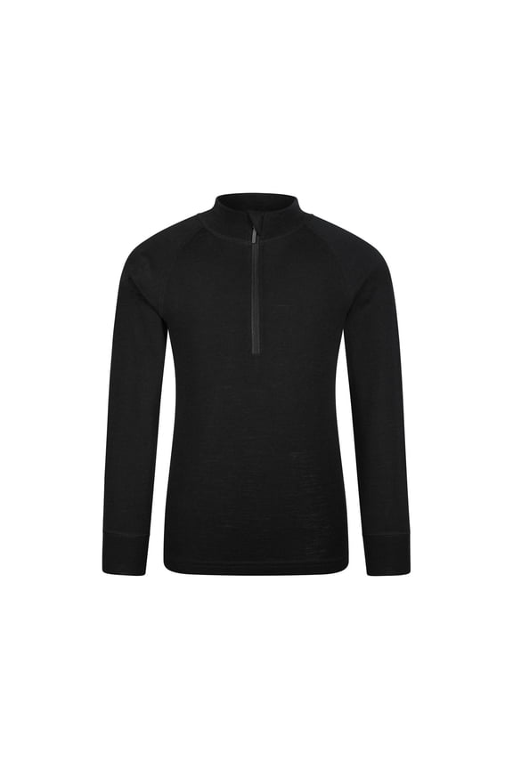 Boys/Girls Merino Blend Half Zip Base Layer Top