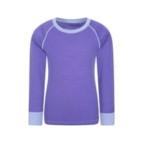 Mountain Warehouse Boys/Girls Merino II Contrast Round Neck Base Layer Top