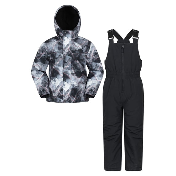 Mountain Warehouse Boys/Girls Polar Zone Printed Jacket & Salopettes Set