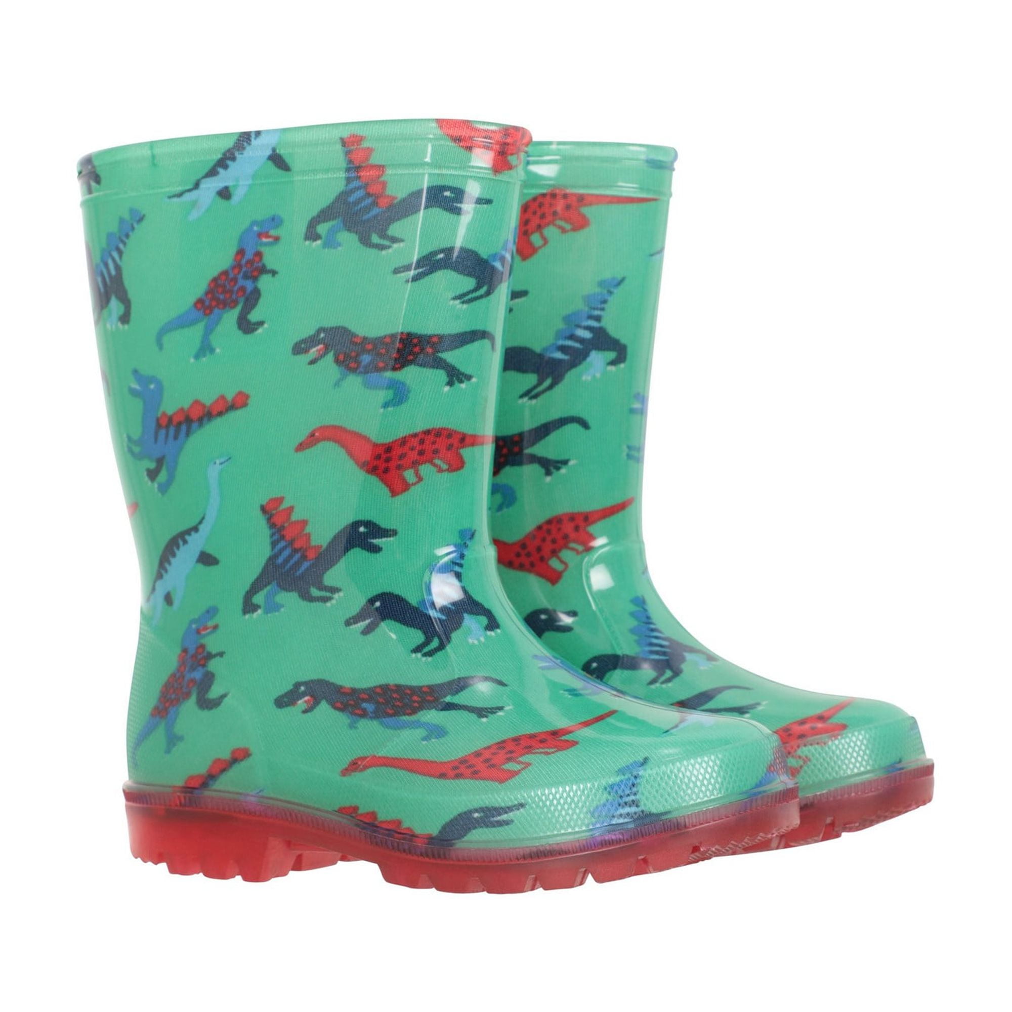 Mountain Warehouse Boys/Girls Splash Dinosaur Light Up Galoshes