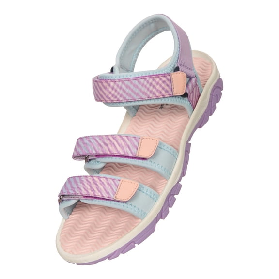 Mountain Warehouse Boys/Girls Tonal Stripe 3 Touch Fastening Strap Sandals