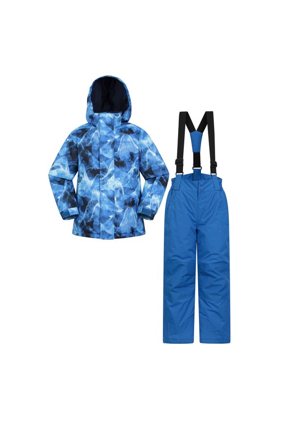Boys/Girls Wave Pattern Ski Jacket & Pants
