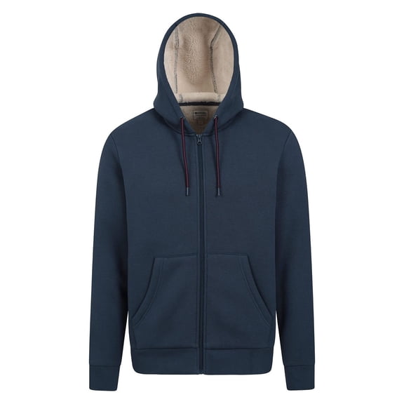 Mountain Warehouse Mens Dalton Borg Lined Full Zip Hoodie