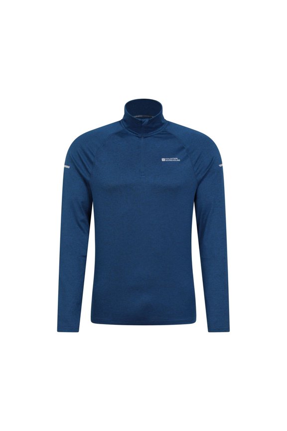 Mens Echo Melange Recycled Half Zip Midlayer