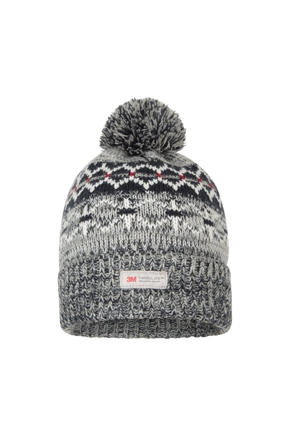 Mens Fair Isle Thinsulate Beanie