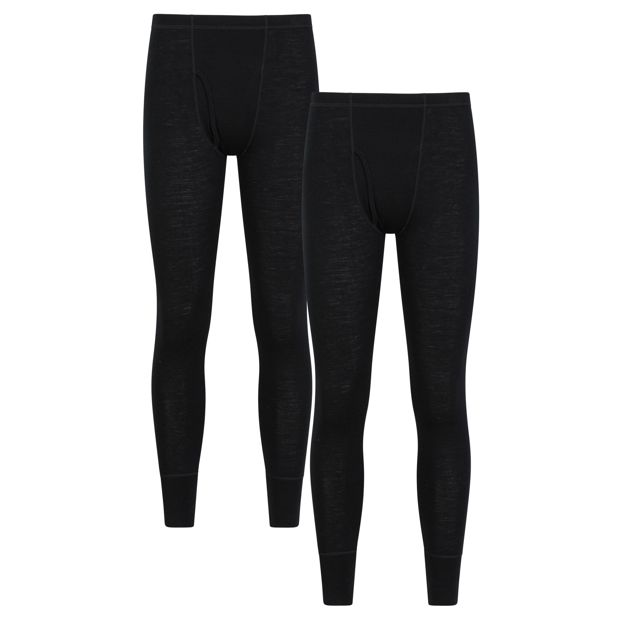 Mountain Warehouse Mens Merino Wool Base Layer Bottoms (Pack of 2)