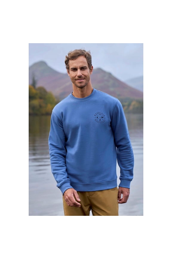 Mens Mountain Crew Neck Sweatshirt