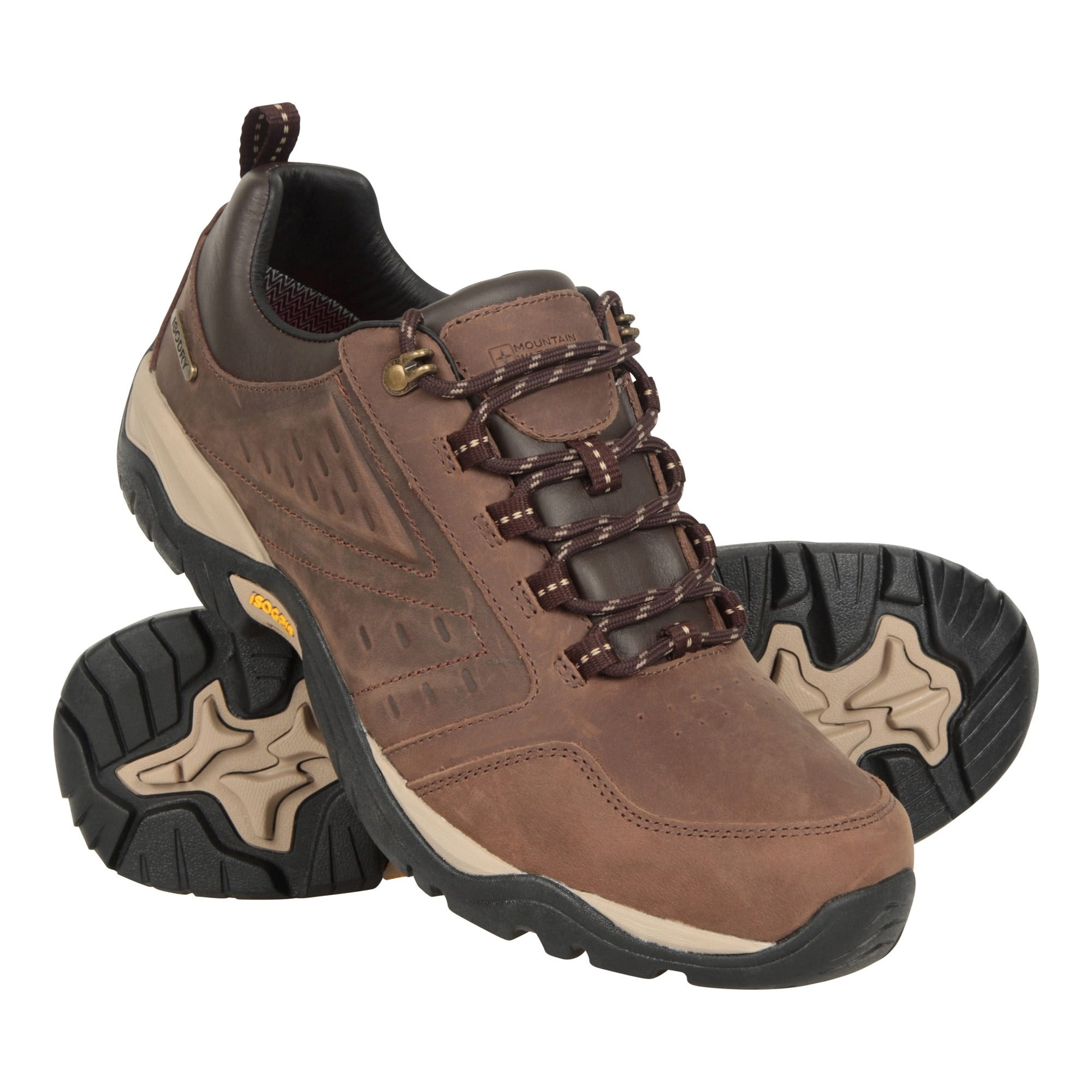 mens leather waterproof walking shoes