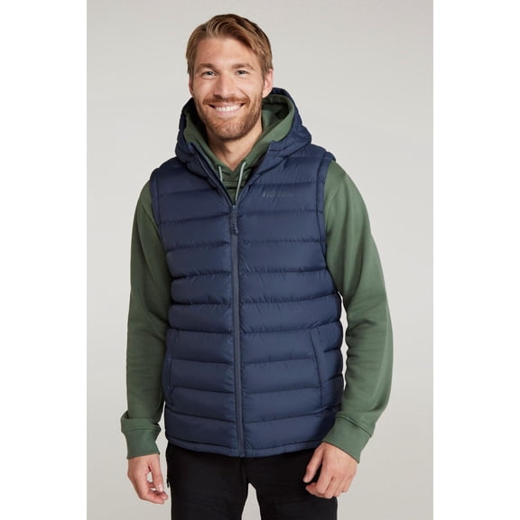Mountain Warehouse Mens Seasons Hooded Padded Vest