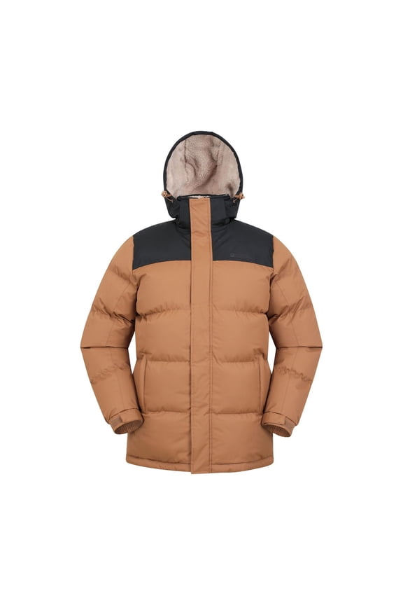 Mens Snow Borg Lined Padded Jacket