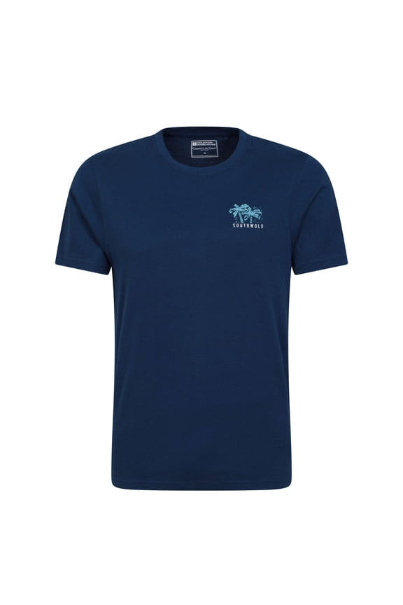 Mens Southwold Back Print Natural T-Shirt