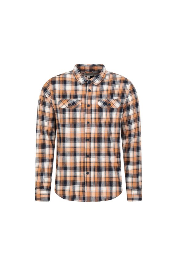 Mens Trace Flannel Long-Sleeved Shirt