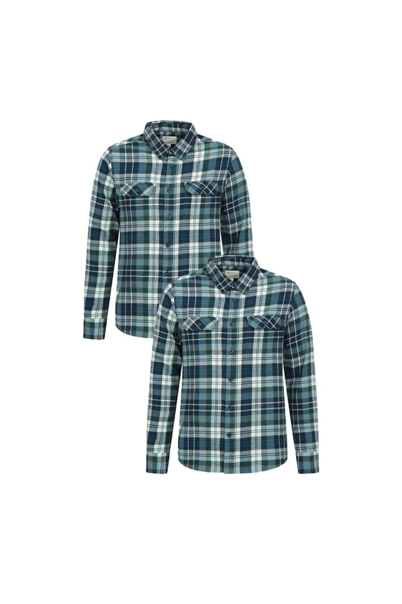 Mens Trace Flannel Shirt (Pack of 2)