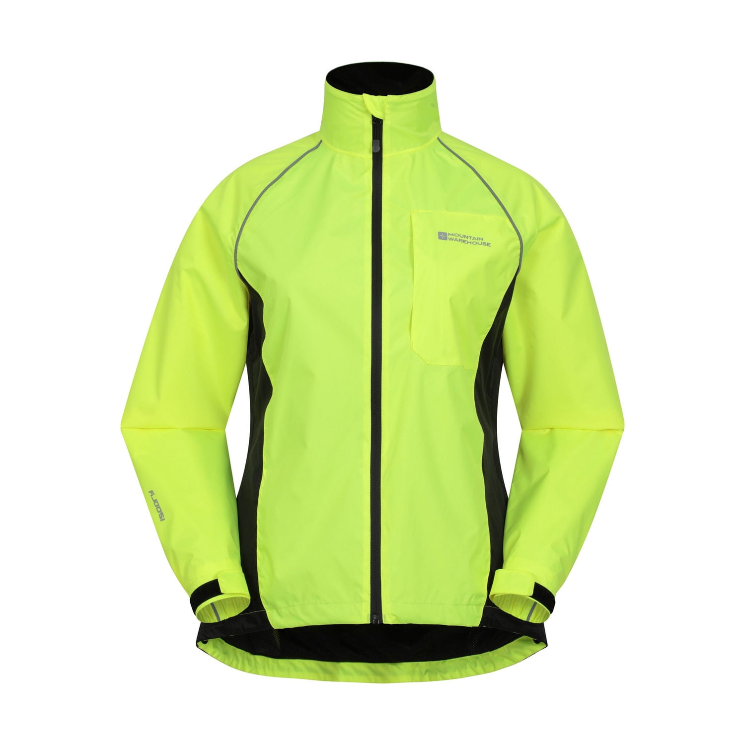 Mountain Warehouse Adrenaline Veste Iso-Viz Enfant - Manteau Imperméable Réfléchissant Pour Course Et Vélo