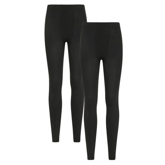 Mountain Warehouse Womens Fleece Lined Thermal Leggings (Pack of 2)