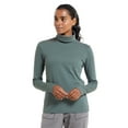 thumbnail image 1 of Mountain Warehouse Womens Meribel Cotton Roll Neck Long-Sleeved Top, 1 of 2