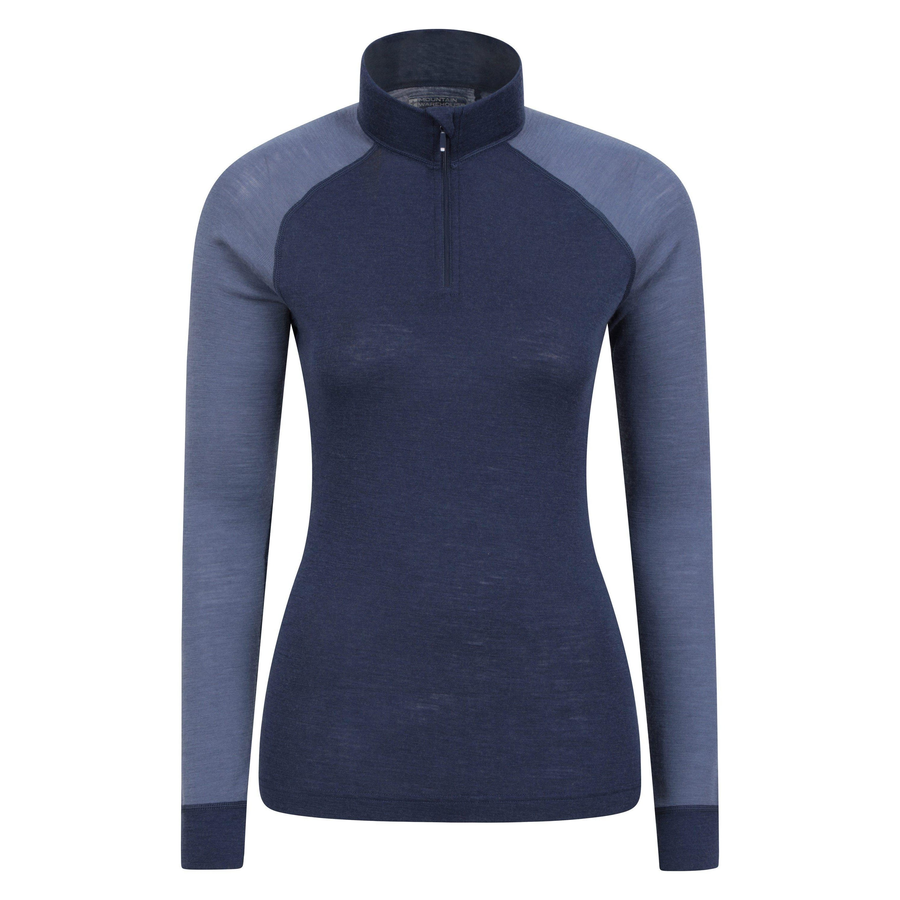 Haut Thermique Mountain Warehouse Femme Laine Mérinos Noir, Taille 6 (UK) – Neuf