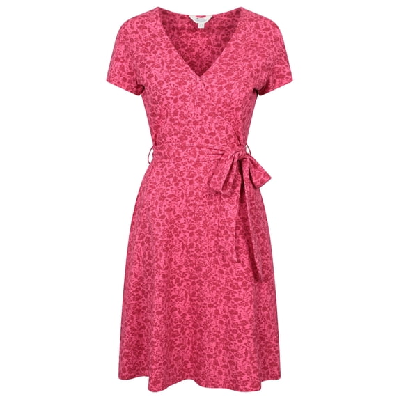 Mountain Warehouse Womens Santorini Flower Jersey Wrap Dress