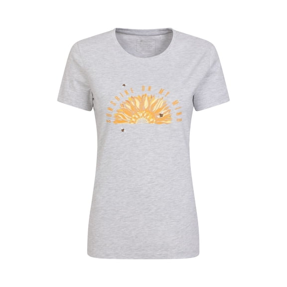Mountain Warehouse Womens Sunshine Sunflower Natural T-Shirt