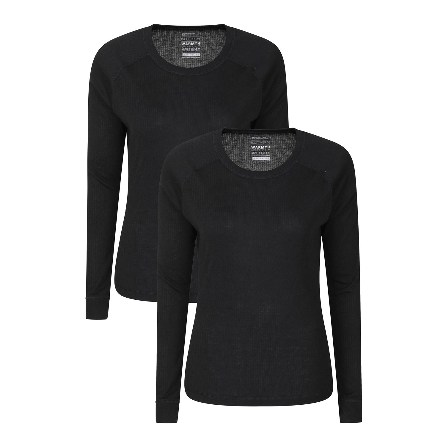 Mountain Warehouse Womens Talus Thermal Base Layer Top (Pack of 2