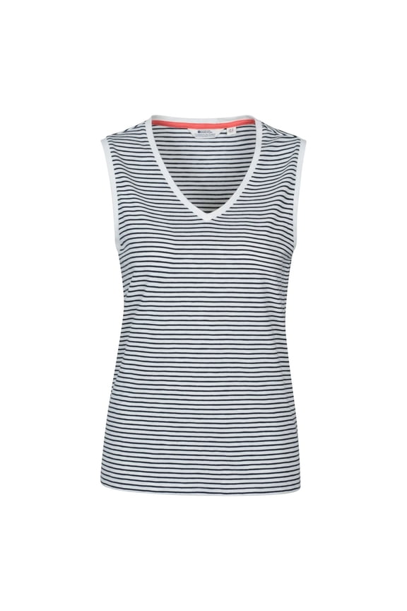 Womens Whitley Striped V Neck Tank Top