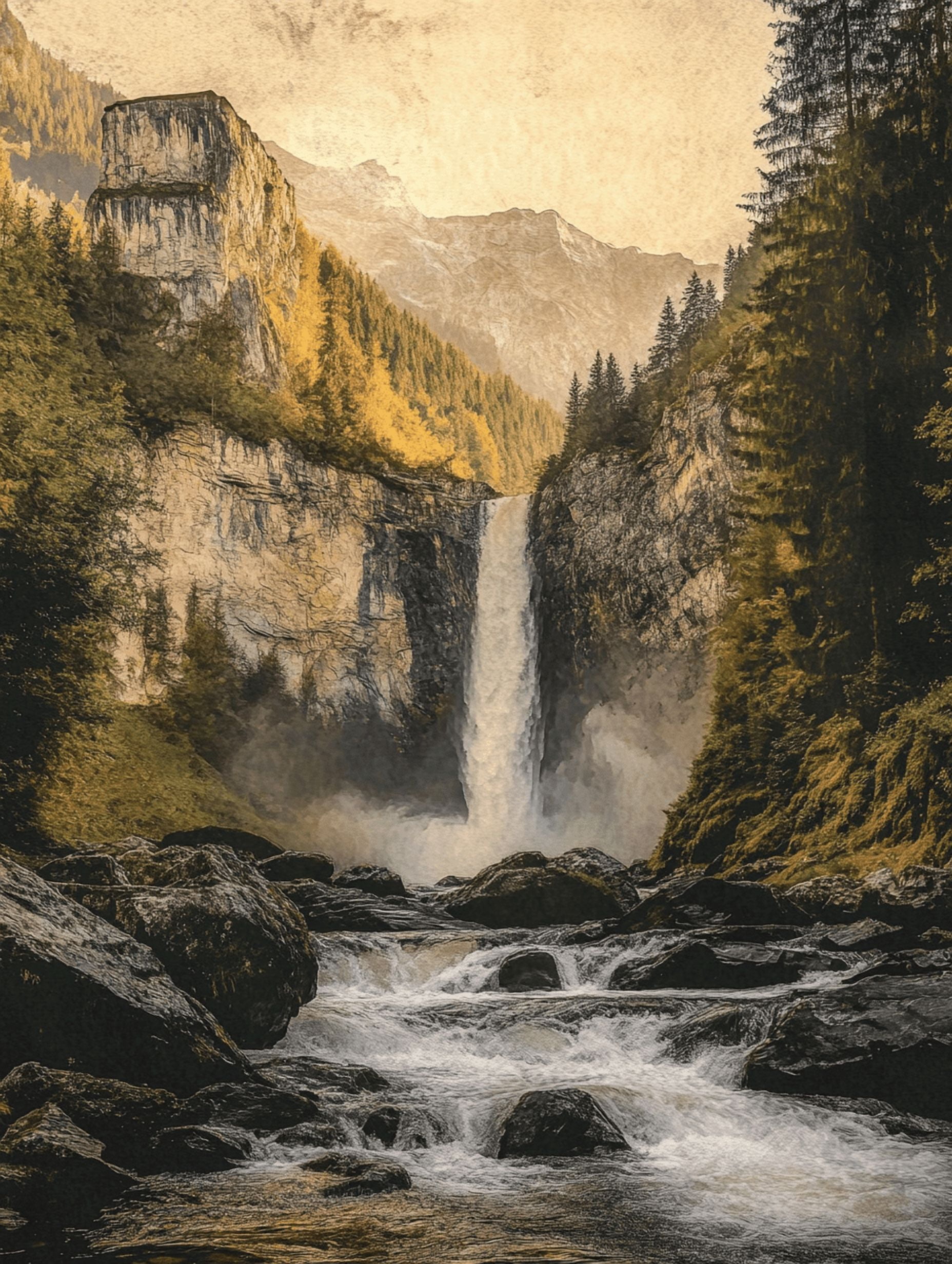 Mountain Waterfall Picture