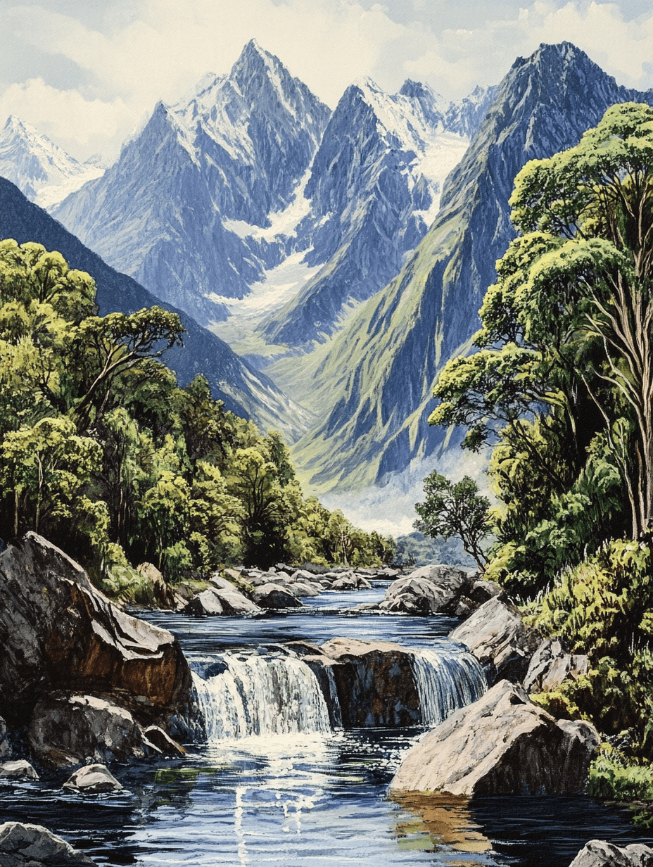 Mountain Waterfall Picture