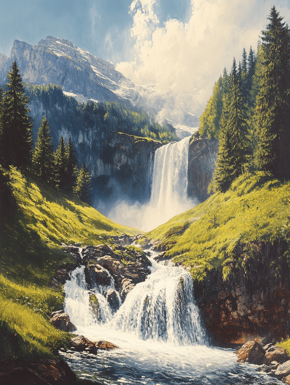 Mountain Waterfall Picture