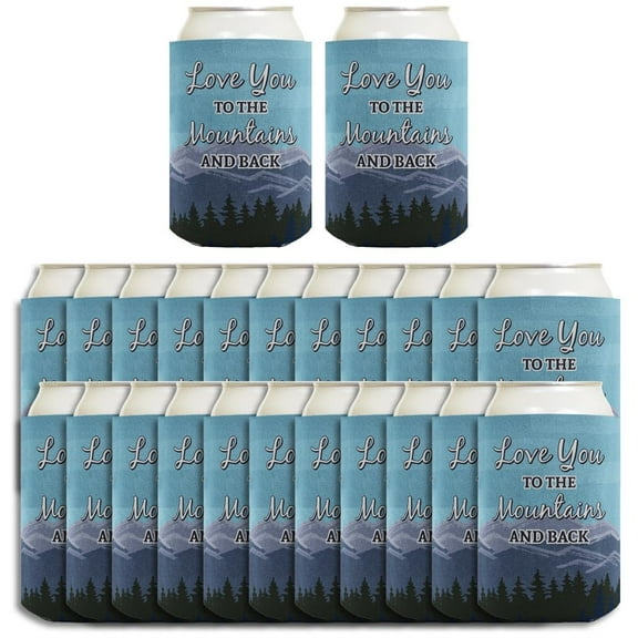 Mountain Wedding Gifts Love You to the Mountains and Back 24-Pack Can Drink Thermocoolers Party Pack