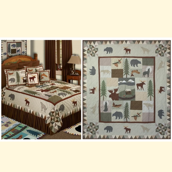 Mountain Whispers King Quilt 105"W x 95"L