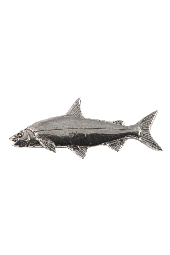 Mountain Whitefish Pin, F026, Pewter, 2”, MT. White Fish, Lapel Pin, Hat, Pins, Brooch, Brooches, Jewelry, Gift, 100% Handmade in the USA, 200 Fish Designs Available