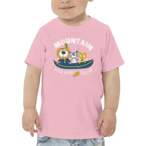 Mountain Wild River Fishing T-Shirt Toddler -Image by Shutterstock,  3 Toddler