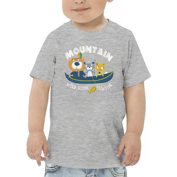 Mountain Wild River Fishing T-Shirt Toddler -Image by Shutterstock,  5 Toddler