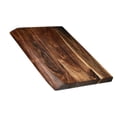thumbnail image 1 of Mountain Woods Brown Hand Crafted LIVE EDGE Cutting Board/Serving Tray made w/ Solid Acacia Hard Wood - 18", 1 of 7