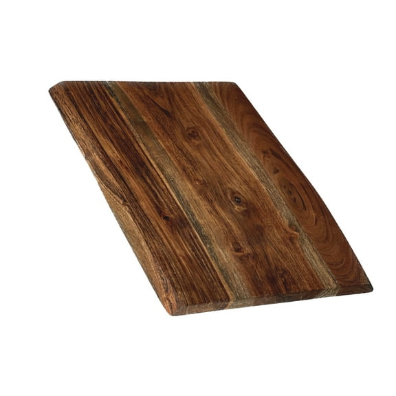 Mountain Woods Brown Hand Crafted Live Edge Acacia Cutting Board/Serving Tray - 15" (Maximum 5 Per Order Please.)