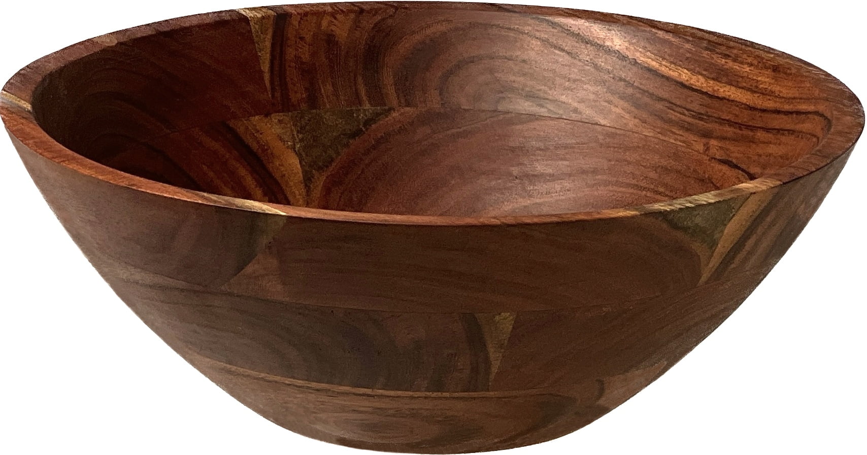 Mountain Woods Large Organic Brown wood Bowl | Serving Salad