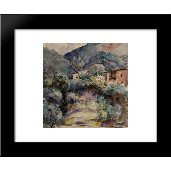 Mountain landscape 20x24 Framed Art Print by Ion Andreescu