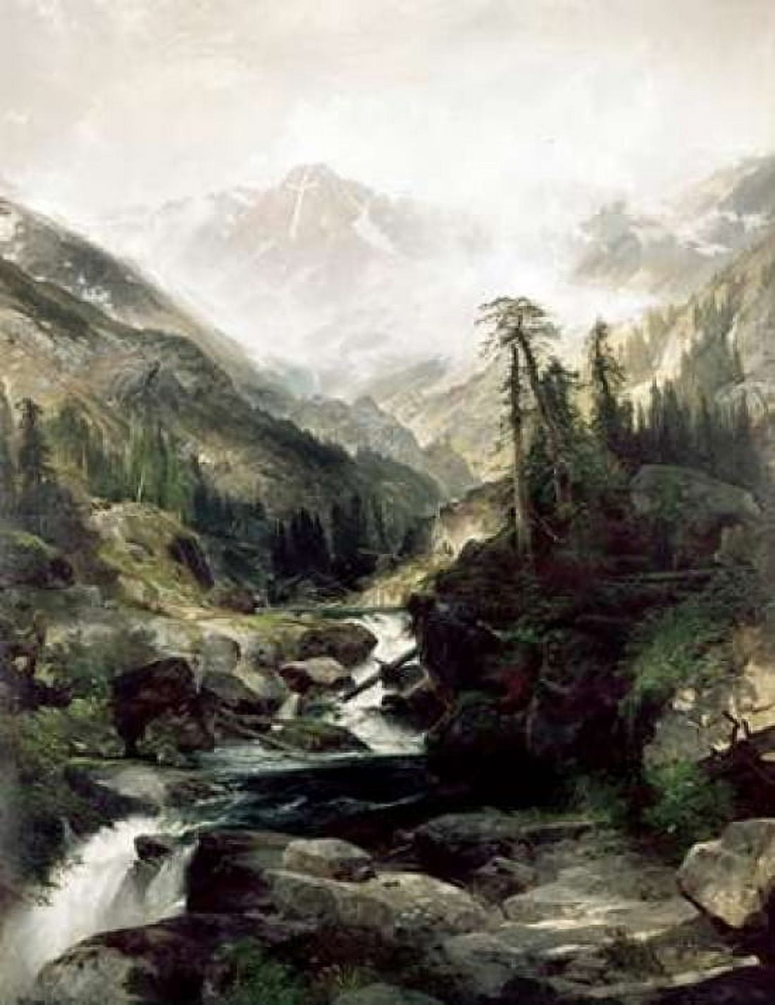 Mountain of The Holy Cross Colorado Canvas Art - Thomas Moran (22 x 28)