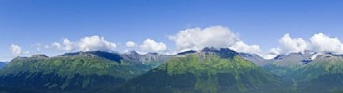 Mountain range Chugach Mountains Anchorage Alaska USA Canvas Art - Panoramic Images (21 x 6)