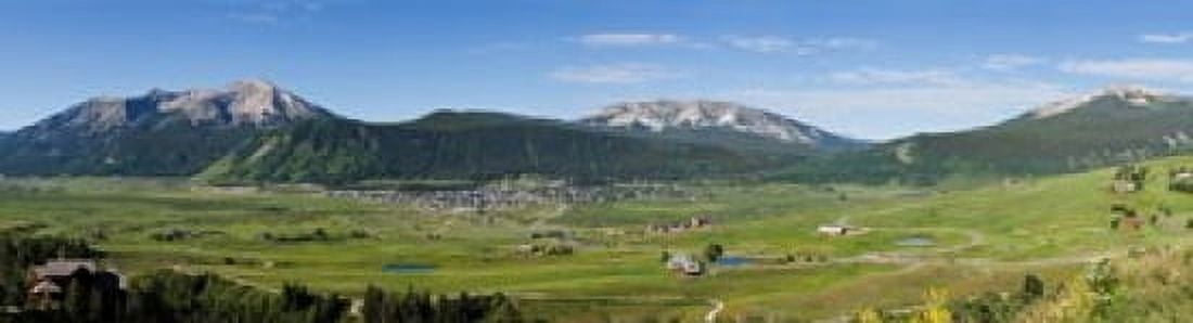 Mountain range Crested Butte Gunnison County Colorado USA Canvas Art - Panoramic Images (21 x 6)