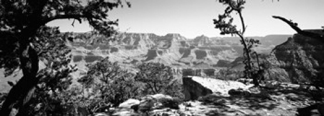 Mountain range Mather Point South Rim Grand Canyon National Park Arizona USA Canvas Art - Panoramic Images (18 x 7)