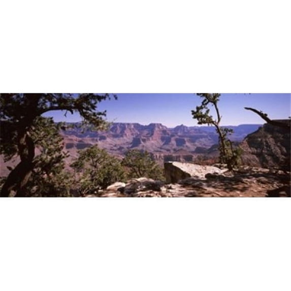 Mountain range Mather Point South Rim Grand Canyon National Park Arizona USA Poster Print by - 36 x 12