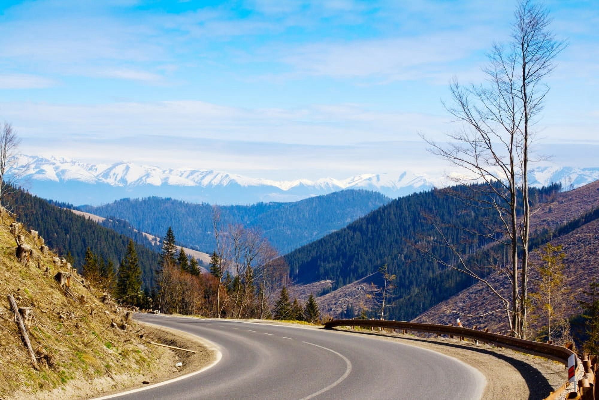 Mountain road in a valley Tatra Mountains Slovakia Canvas Art - Panoramic Images (27 x 9)