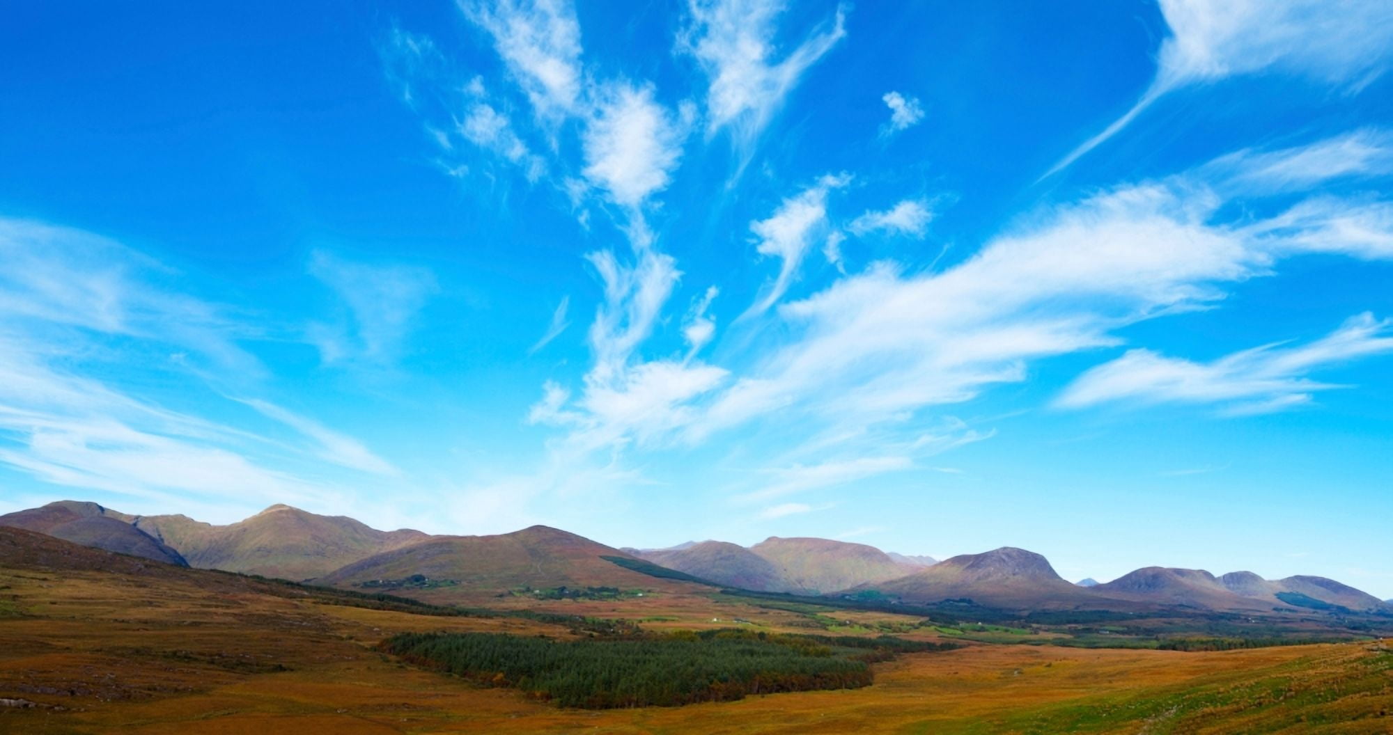 Mountain views of the MacGillicuddys Reeks Gearha Bridge Ring Of Kerry County Kerry Republic of Ireland Canvas Art - Panoramic Images (36 x 12)