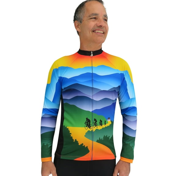 Free Spirit Bike Jerseys Mountain (wordless) Long Sleeve Bike Jersey