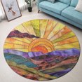 Rat Area Rug Mountain16 Round Area Rug, 24 Inch, Washable Non-Slip Floor Mat ...