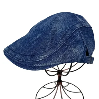 Denim Newsboy Hat
